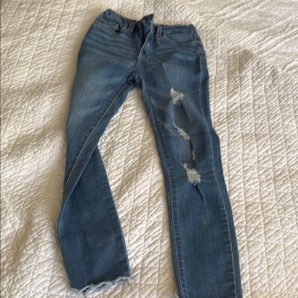 Stylish Blue Distressed Kids Levi’s 720 High Rise Jeans